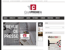 Tablet Screenshot of clubpresse06.com